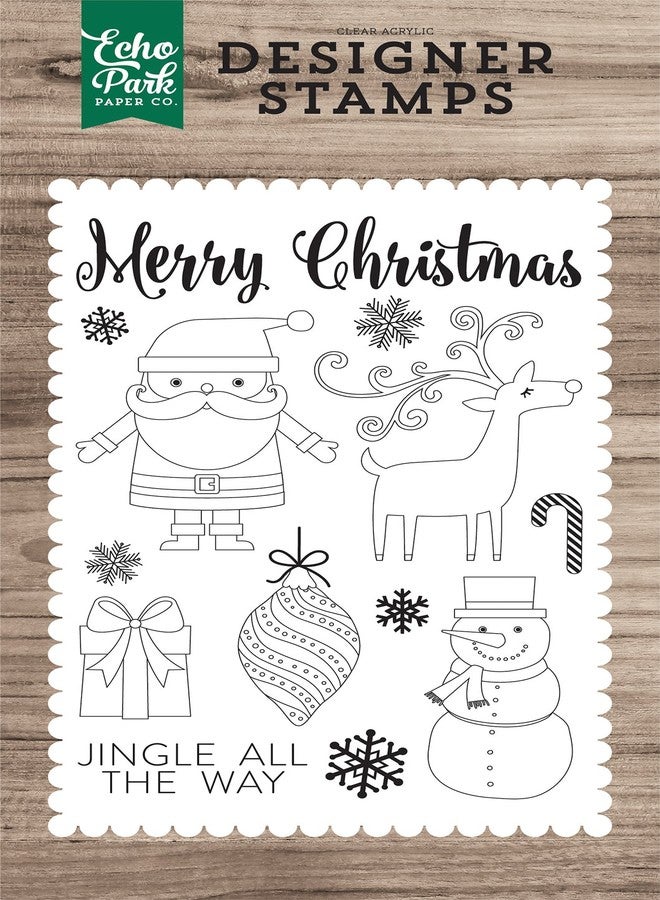 Echo Park Paper Company Christmas Day 4X6 Stamp - Image 1